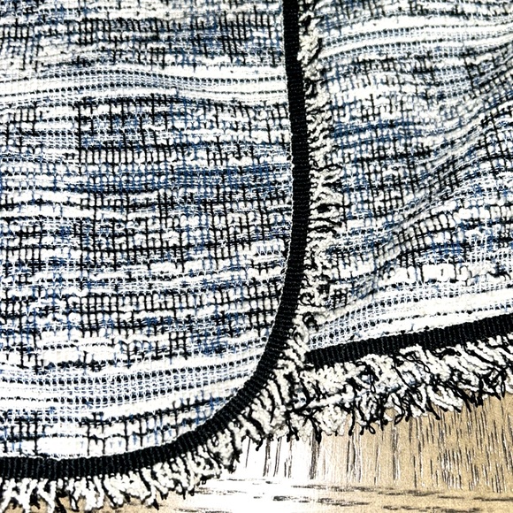 Max studio navy tweed faux wrap mini skirt - Picture 5 of 5